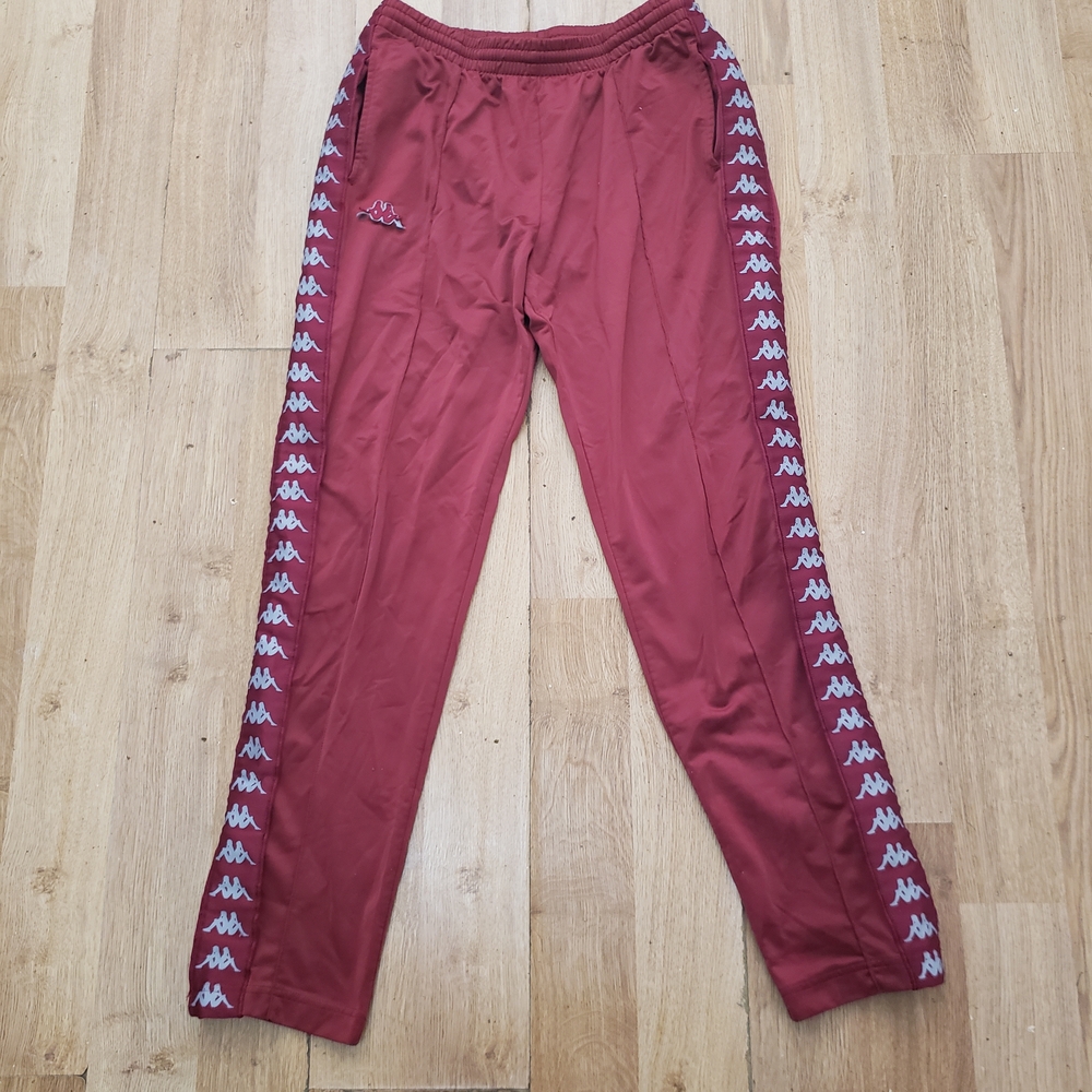 Kappa Red Burgundy Grey Track Pants Sport, Unisex. Open To Offers